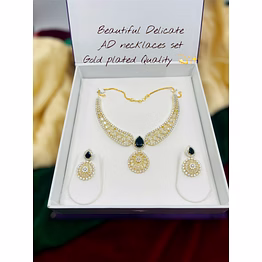 premium diamond women's fashion necklace set