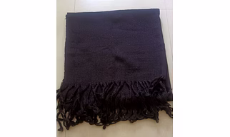 Handmade Woolen Blanket (Bal Lokar Ghongadi)-Black