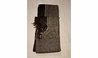 Handmade Woolen Blanket (Ghongadi)-Gray