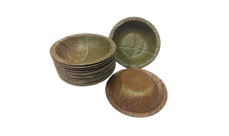 5" Real Green Leaf Bowl