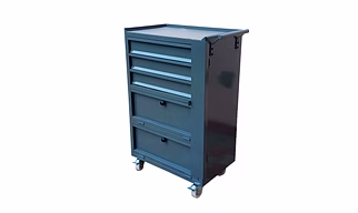 TOOL TROLLEY WITH 3 DRAWERS AND 2 COMPARTMENTS