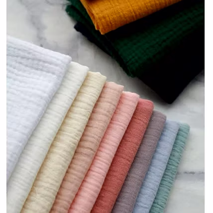COTTON MUSLIN/ DOUBLE GAUZE FABRICS-2