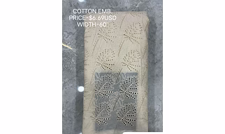 COTTON SCHIFFLI EMBROIDERY FABRICS