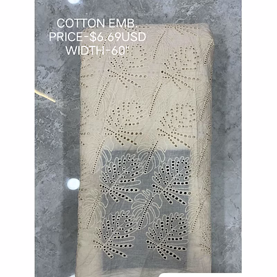 cotton schiffli embroidery fabrics