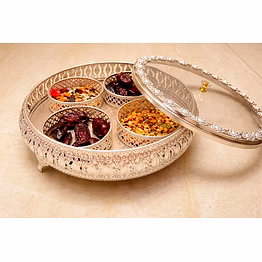 shubh deep silver dry fruit platter