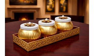 Aura Luxe Dry Fruit Tray Set