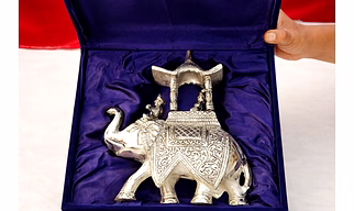 Royal Elephant Howdah Showpiece