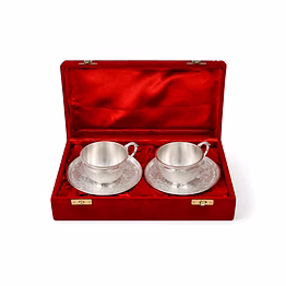 regalia silver tea cup & saucer set