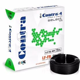 Contra-4 Single Core LF-FR PVC 6 sq/mm 90 m Wire