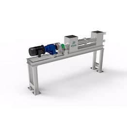 paper pulp dewatering screw press