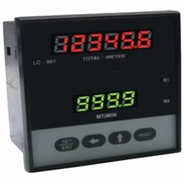 flow rate indicator cum totalizer