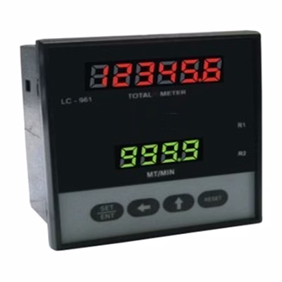 flow rate indicator cum totalizer