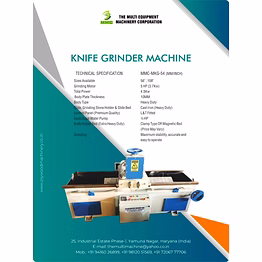 mmc knife grinder machine