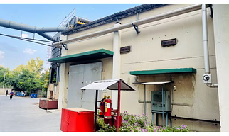 Wood seasoning kiln plant