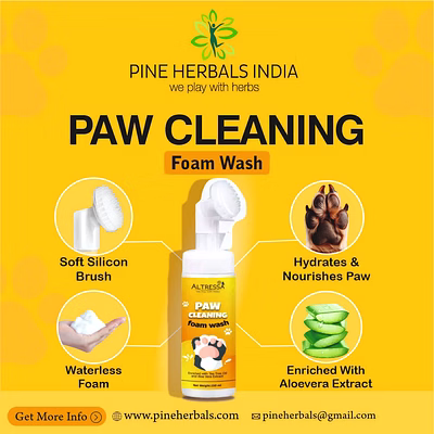 altressa paw cleaning foam wash