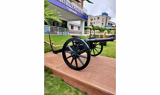 Iron Decorative cannon pair