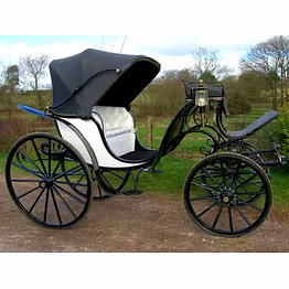 iron wooden landu horse carriage