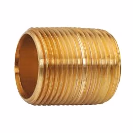 brass close nipple