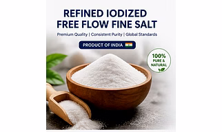 Refined Iodized Free Flow Fine Salt – Food Grade Export Quality – 20-30 PPM Iodine