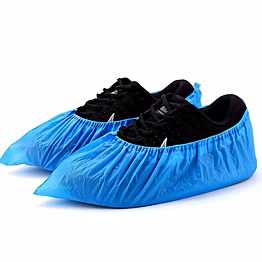 disposable non-woven shoe cover.