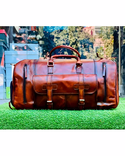 Leather Duffle Bags-3