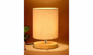Wood Bedside Lamp