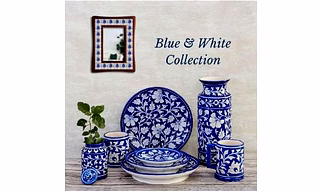 Handcrafted Jaipur Blue Pottery Ceramic Decorative Vase – Hand-Painted, Lead-Free Glazed Art for Home Décor & Export  Handcrafted Jaipur Blue Pottery Ceramic Vase – Hand-Painted, Lead-Free Glazed Decorative Art for Home & Hospitality Blue Pottery  Jaipur Blue Pottery  Handmade Blue Pottery  Traditional Blue Pottery  Indian Blue Pottery  Authentic Blue Pottery  Blue Pottery Vase  Blue Pottery Plate  Blue Pottery Bowl  Blue Pottery Tiles  Blue Pottery Wall Plates  Blue Pottery Decorative Items
