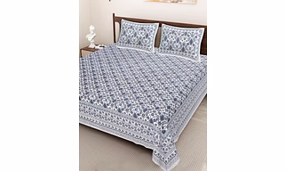 Handcrafted Cotton Printed Bedsheet Set for Global Home Decor