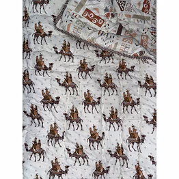 luxury comfort: premium 100% cotton rajai quilt for all seasons