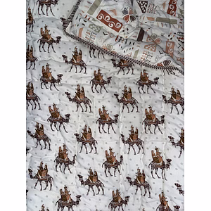 Luxury Comfort: Premium 100% Cotton Rajai Quilt for All Seasons