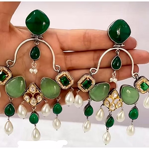 Exquisite Luxury Stud Earrings with Natural Gemstones