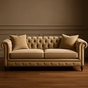 Luxury Chesterfield Sofa – Handcrafted Button-Tufted Design, Solid Wood Frame, Premium Upholstery for Living Room