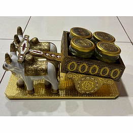 antique ritual show piece bullock cart premium new design home decoration handmade product heritage dry fruit jar