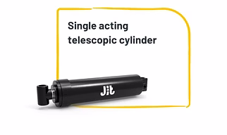 Single acting telescopic cylinder