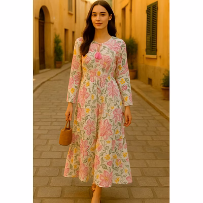 viscose rayon ladies long dress