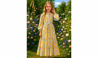 Girls georgette schiffon long dress