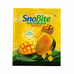 sno bite snobite freeze-dried mango no added sugar, zero preservatives