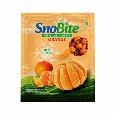 snobite freeze-dried orange healthy, tasty, gluten free snack