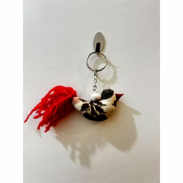 swizuka handcrafted fabric bird keychain