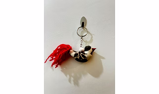 Handcrafted Fabric Bird Keychain