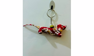 Cute Fabric Dog Breed Keychain