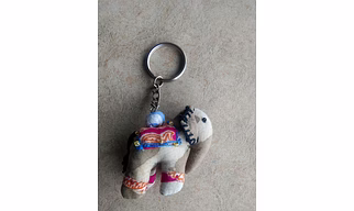 Handcrafted Rajasthani Elephant Keychain