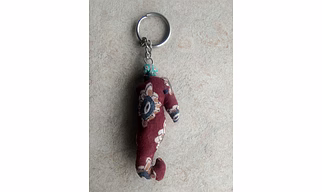 Handcrafted Fabric Seahorse Keychain