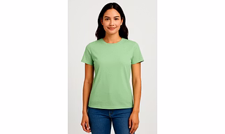 Women's 100% Cotton Round Neck T-shirt