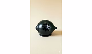 Terracotta Black Pottery Shell Candle Holder Diya