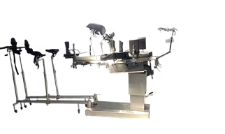 Stainless Steel Electric + Manual C Arm compatible Operating Table with Orthopedics Attachments