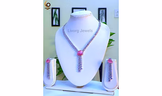 American Diamond Classic Necklace Set 4