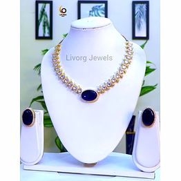 american diamond classic necklace set 8