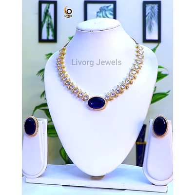 american diamond classic necklace set 8