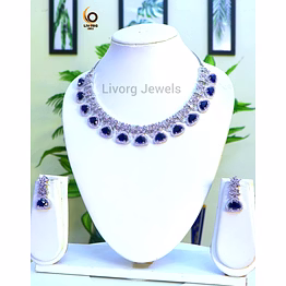 american diamond classic necklace set 10